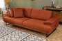 Atelier Del Sofa Sofá-cama 3 Plazas Mustang Naranja Estilo Industrial Hotelero